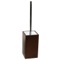 Toilet Brush Holder, Brown, Square, Made of Wood